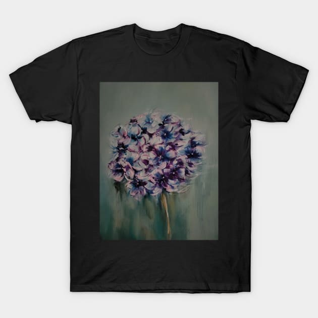 Hydrangea T-Shirt by myboxerdog